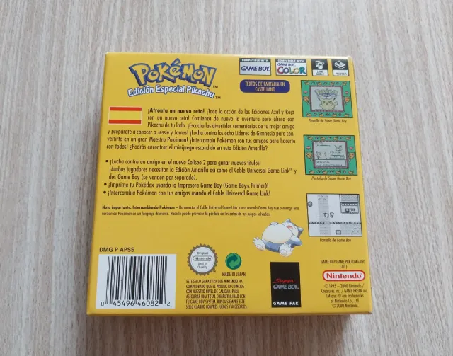POKEMON AMARILLO ESPAÑOL NINTENDO GAME BOY