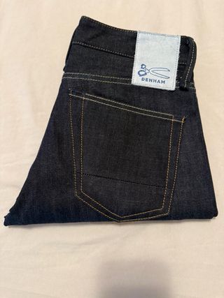 Pantalones Denham Originales Azul.