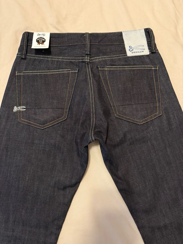 Pantalones Denham Originales Azul.