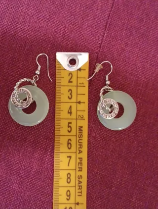 Parure verde menta nickel free