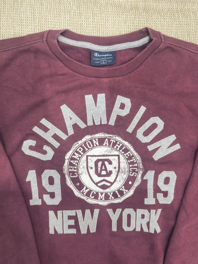 Felpa Champion Vintage Y2K Marrone Taglia L