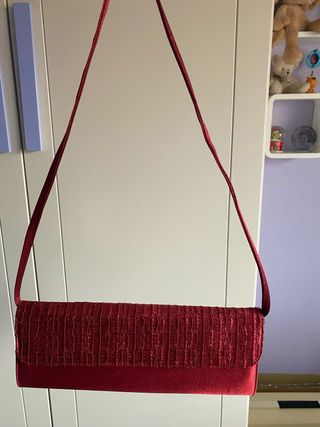 Cartera de fiesta roja