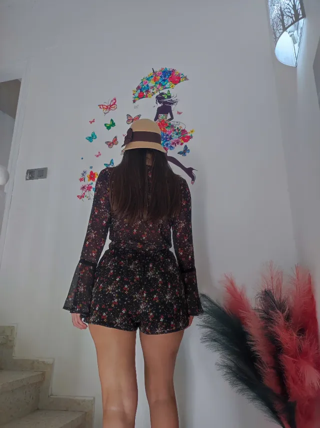 Mono corto estampado floral talla 36