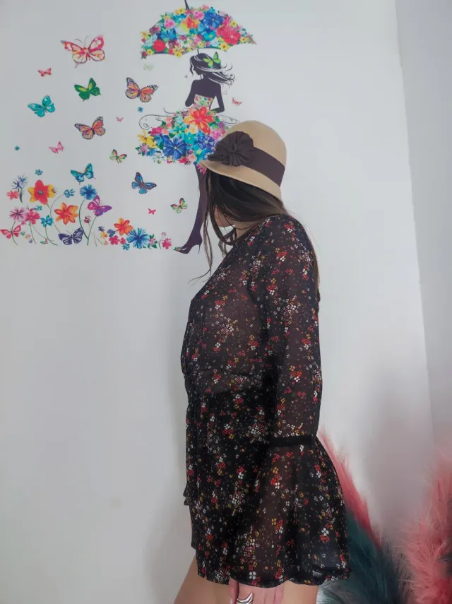 Mono corto estampado floral talla 36