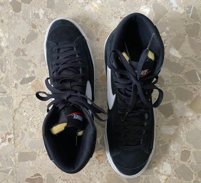 Zapatillas Nike Blazer Mid '77 Negras Blancas