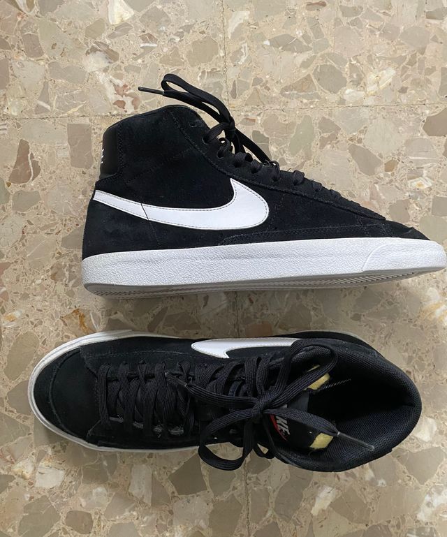 Zapatillas Nike Blazer Mid '77 Negras Blancas
