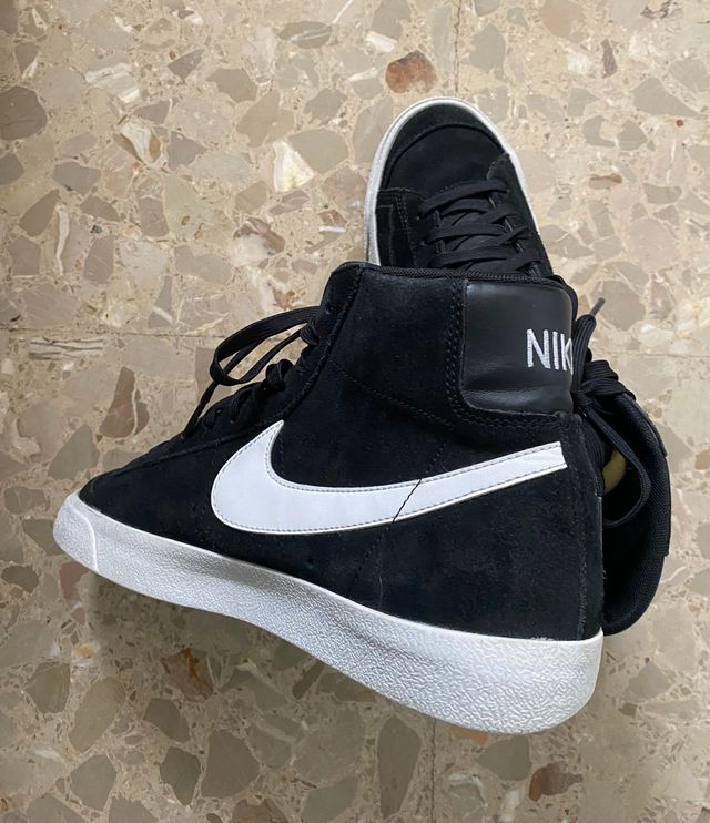 Zapatillas Nike Blazer Mid '77 Negras Blancas