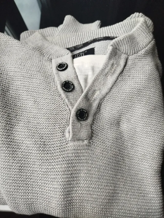 Jersey de punto gris 026