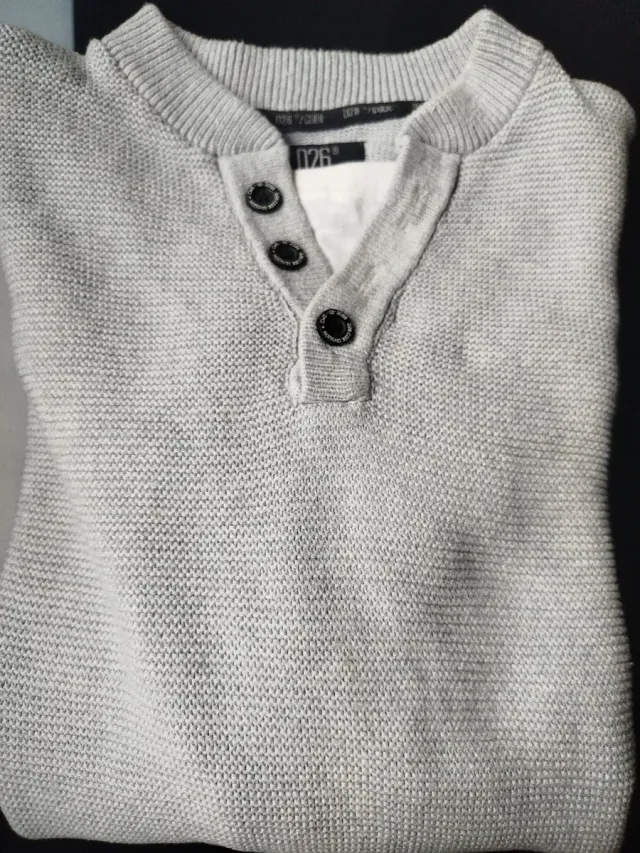 Jersey de punto gris 026