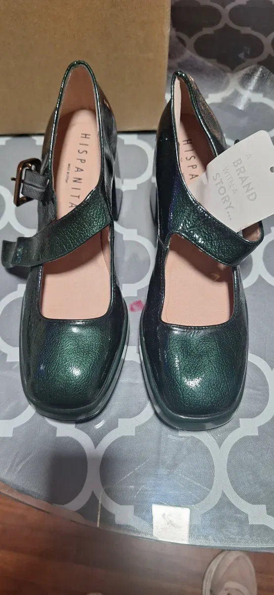 Lote 9 pares zapatos tacón  y bota altas Talla 38