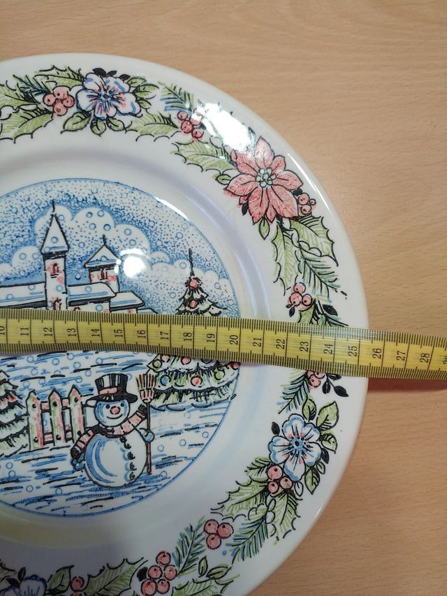 2 Platos Navideños Porcelana