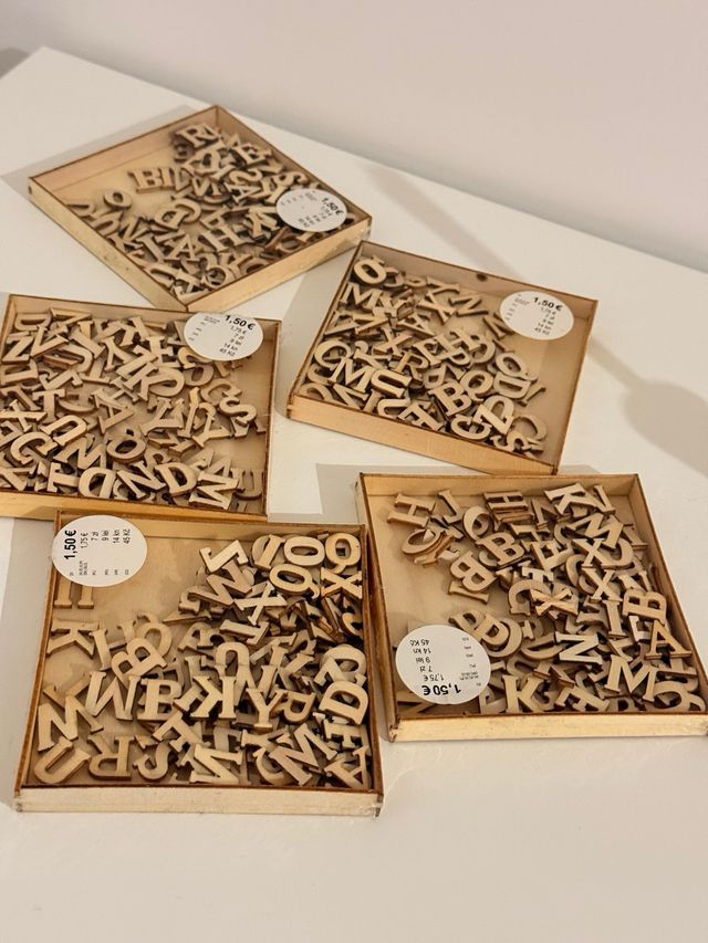 Lettere in legno decorative