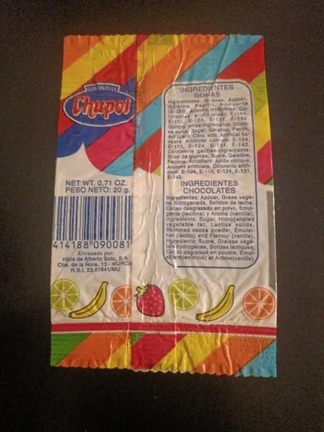 Bolsa Gomi Fruit Chupol Vazia