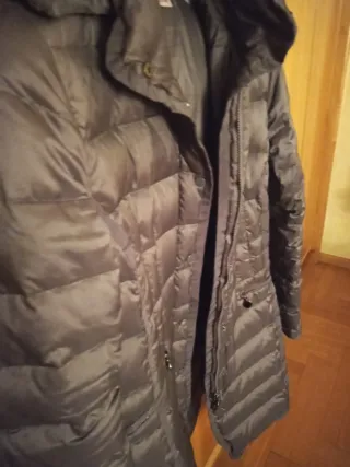 Piumino Donna"Il Lanificio"vera piuma marrone.