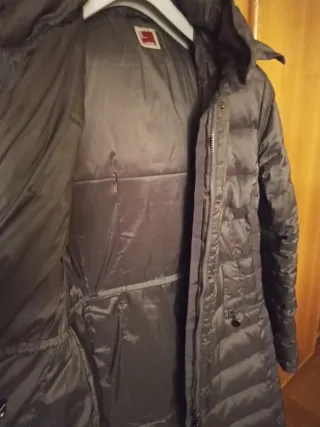 Piumino Donna"Il Lanificio"vera piuma marrone.