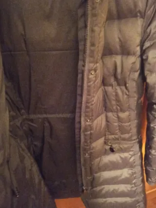 Piumino Donna"Il Lanificio"vera piuma marrone.