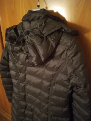 Piumino Donna"Il Lanificio"vera piuma marrone.