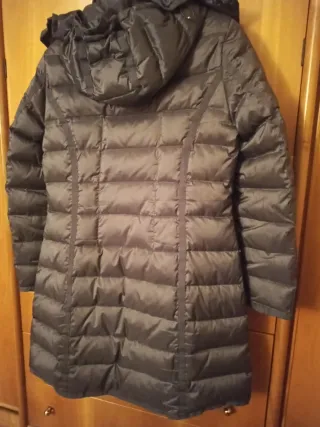 Piumino Donna"Il Lanificio"vera piuma marrone.