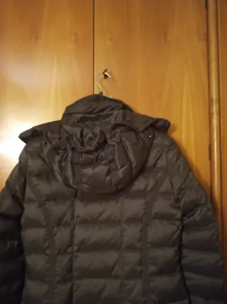 Piumino Donna"Il Lanificio"vera piuma marrone.