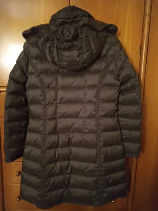 Piumino Donna"Il Lanificio"vera piuma marrone.