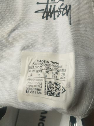 Converse All Star Stussy Talla 41.5 Negras