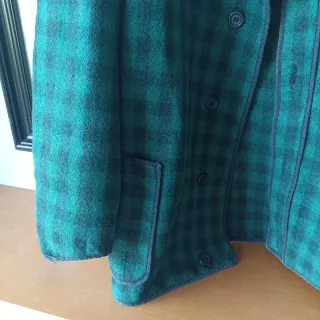 Chaqueta Kaiku cuadros verde y negro