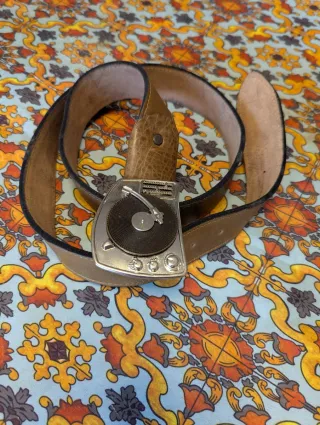 Cintura rara fibbia giradischi