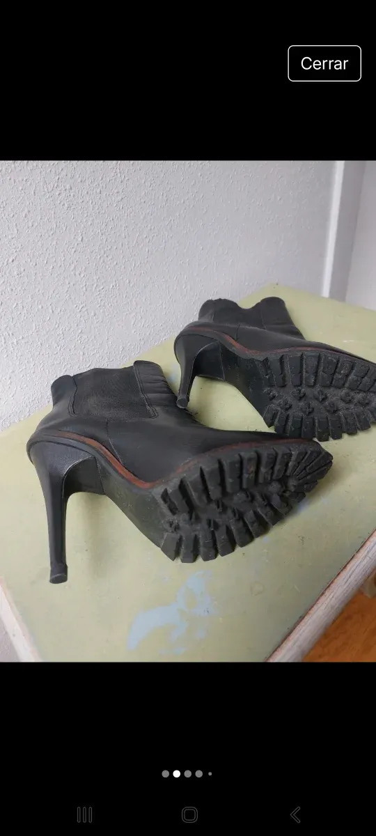 Botines Zara Tacón Plataforma Talla 38