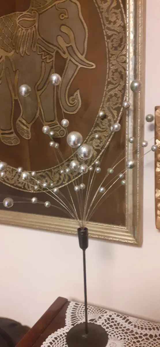 Escultura cinética bolas metal