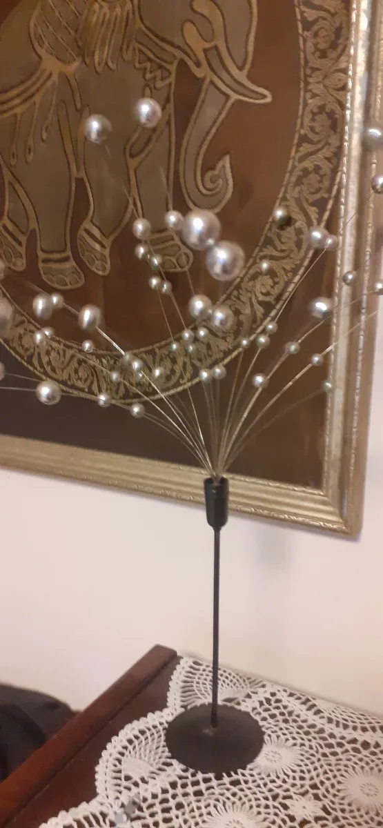 Escultura cinética bolas metal