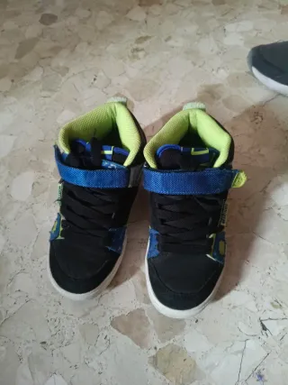 Zapatillas Etnies niño negras y azules