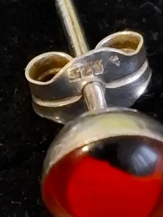 Conjunto Plata Ley 925 Corazón Rojo