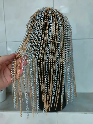 Copricapo catena parrucca