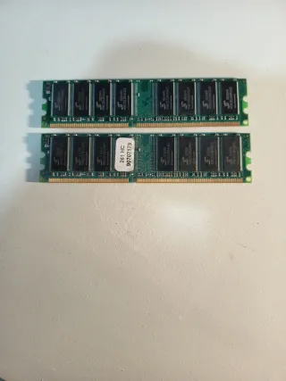 2x Kingston DDR 1GB Memoria RAM