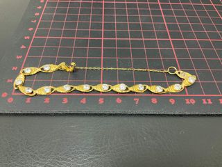 pulsera oro 18k con piedra
