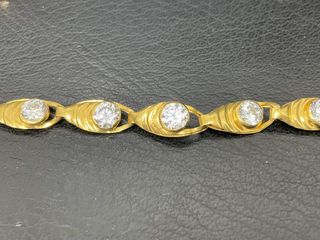 pulsera oro 18k con piedra