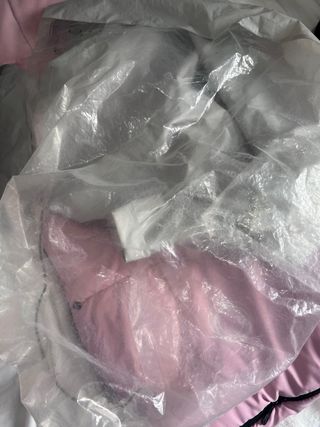 Bugaboo saco carro rosa + plástico de lluvia