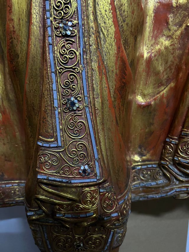 Buda Tailandés Madera Maciza Original