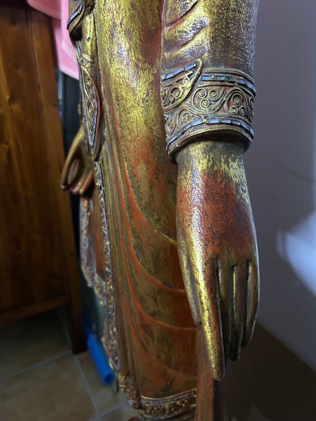 Buda Tailandés Madera Maciza Original