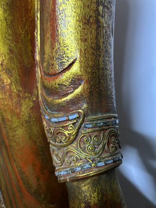 Buda Tailandés Madera Maciza Original