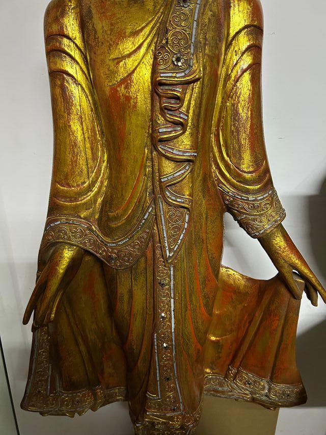 Buda Tailandés Madera Maciza Original