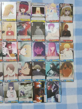 Lotto 39 carte Weiss Schwarz Oshi no Ko