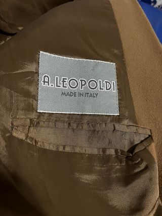 Americana A.Leopoldi Hombre Beige/Marrón