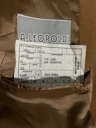 Americana A.Leopoldi Hombre Beige/Marrón