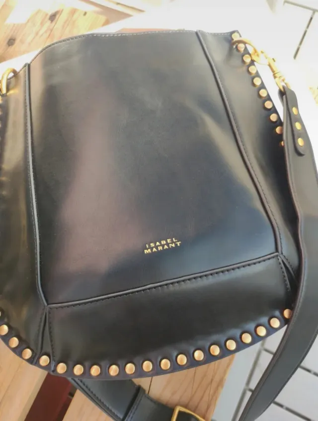 Bolso Isabel Marant Beige y Dorado