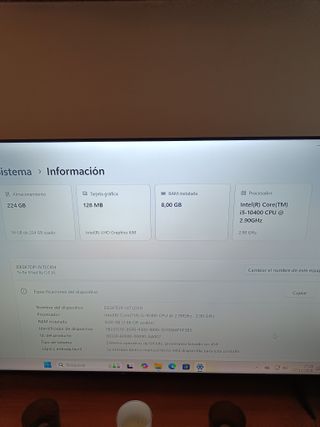 PC ECS Intel Core i5-10400 8GB RAM SSD 250GB