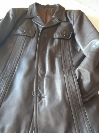 Cazadora de cuero hombre talla M