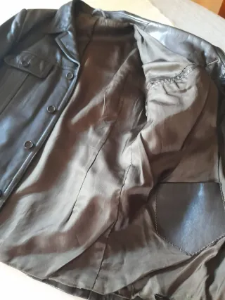 Cazadora de cuero hombre talla M
