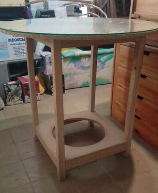 Cristal Mesa Camilla Redondo 80cm