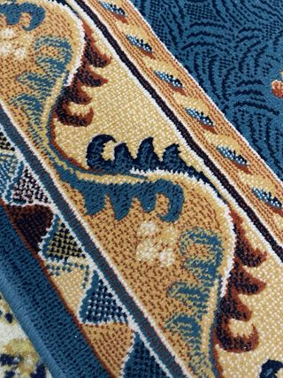 Alfombra Salón azul y beige 184x134.5 cm